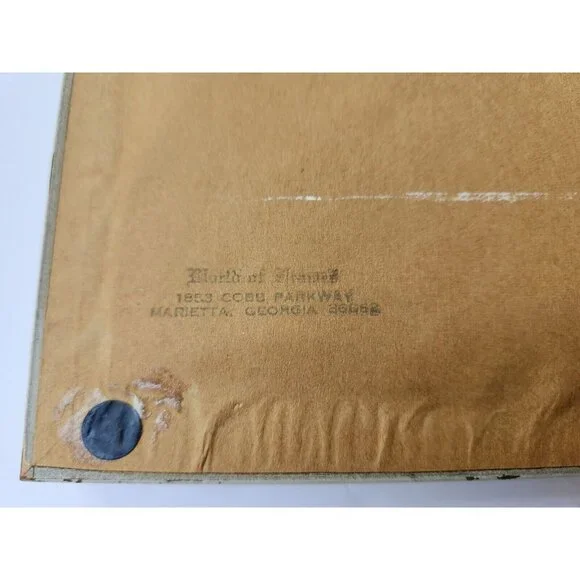 Vintage Mid Century Child Portrait, Original Oil Pastel Drawing, Framed 17" x 17 - Picture 5 of 5